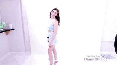 Cute Teen gets big cock in her 18 yo pussy at Casting Audition