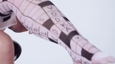 A hottie (brunette) does a clothing haul nudity shown