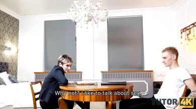 TUTOR4K Prankster hides tutors glasses and nicely fucks mature woman