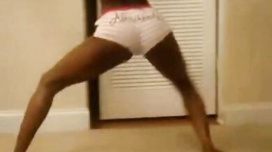 Amazing Ebony Trio Booty Shake Tease - A