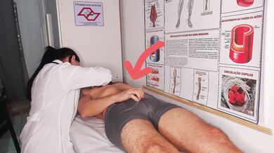 Oops... my dick went up in front of the nurse