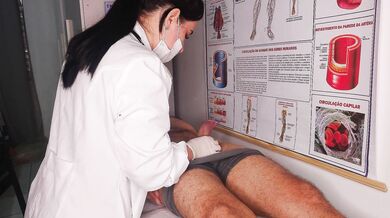 Oops... my dick went up in front of the nurse