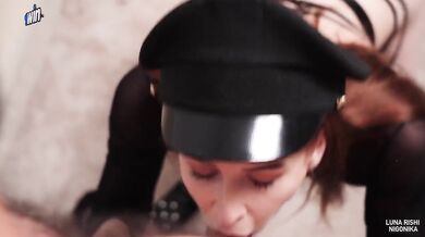 Dirty talk from superior female leads to real public hook-up with cat guy - red-hot XXX video