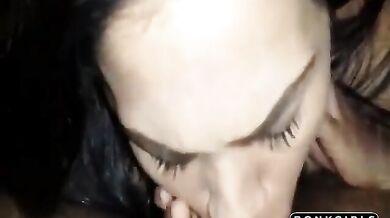 Amateur Latina Sucks in Blowjob Video (Puerto Rican)