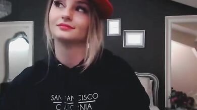 Cute College Chick Doing What College Chicks Do The Best....