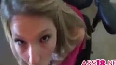 Daughter in the office.