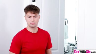 Pissed off teen stepsis shares her bed with stepbro and fucks him (Jay Romero)