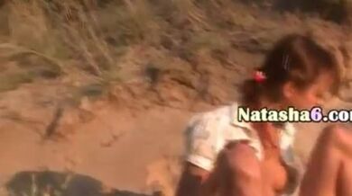 natasha jerkingoff off on the beach - video 14