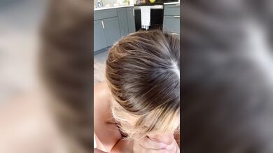 Business trip leads to cum soaked tits