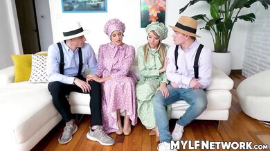 MYLFNETWORK - MILFs Pristine Edge and Penny Barber swap some old Amish folk dudes (Penny Play, Penney Play, Joshua Lewis, Billy Boston)
