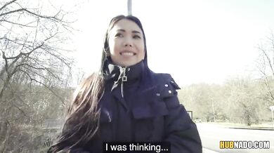 Brunette Cutie Alina Crystall Gets Fucked On The Street