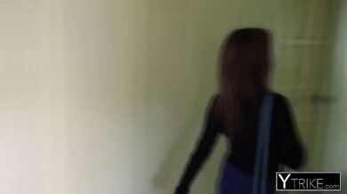 Tattooed cutie pounded with big cock