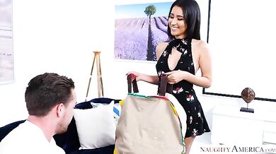 Elle Monela Fucking In The Couch With Her Brown Eyes - Juliana Grandi