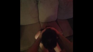 My bf throat fucking the shit outta me