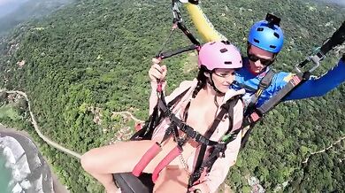 Teen Squirting In Air During Paragliding And Fuck After That