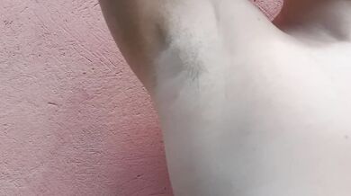 Armpit Fetish, Hairy Armpits and Hairy Pussy, Big Natural Boobs Tease