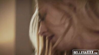 BELLESAXXX - Blonde teen Alexa Grace gets cumshot treatment from hard BBC