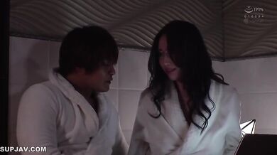 Haring A Room With Big Breasted Employee Wearing Glasses. I Got Horny And We Had Sex As I Ride Her Until The Morning Ai Sayama