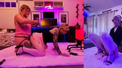 Sissy Kara Pegged By Her Hotwife