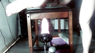 Skyler Storm Sex Machine with Inverted Chastity Cage