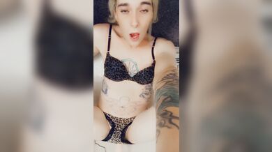 Trans babe Feminized and fucked in sexy lingerie missionary style