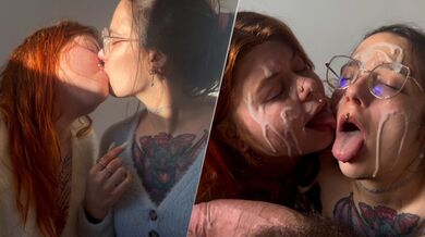 en manque de sperme pour notre skincare - amateur francaise MILF GIRLF cum facials alt rousse