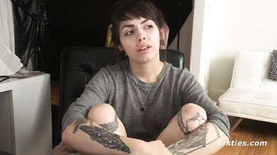 Fucking Her Tasty Hairy Pussy with Big Dildo