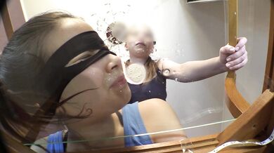 I sit on my bitch's head but before that I spit on the table and wipe the drool off the table with h