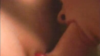 Nasty blonde pleases her bush and gets rough fuck from a handsome guy with big cock