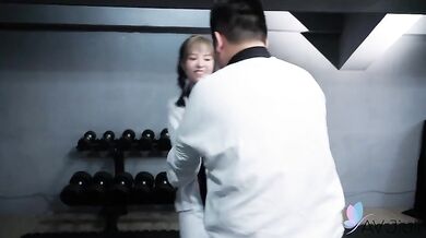 Bad Bad Fucks Her Karate Master In The Dojo