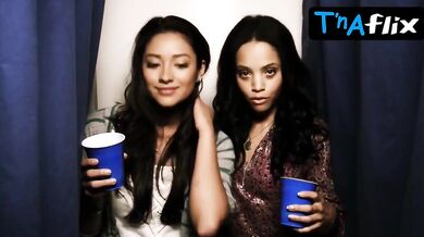 Shay Mitchell Lesbian Scene In Hot Little Liars (Bianca Lawson)