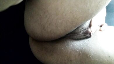 Chubby masturbating on the couch clamoring for cock in her pussy