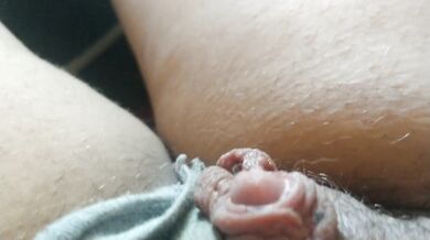 Horny jumping mega clitoris