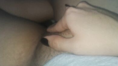 Extreme close up on my huge clit head pulsating