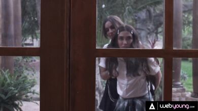 Naturally Stacked Bad Influence April Olsen Seduces Nerdy Petite Brunette Jane Wilde