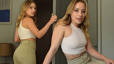 BREAKUP SEX with natural BIG BOOTY blonde - Anna Claire Cloud