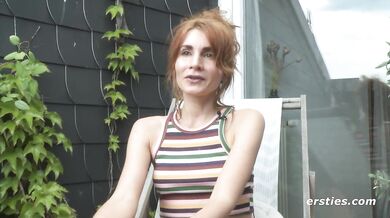 Regina Strips and Fucks Her Hairy Pussy with Sex Toy