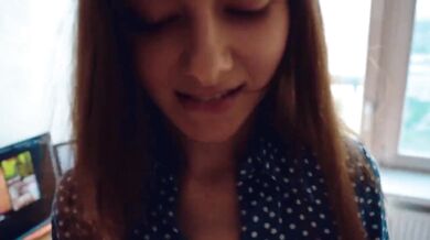 Schoolgirl Caught Watching Porn Gets Load On Face