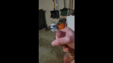 Boy's cock begging for condom & to jerk off while roommate can pull up any moment. Risky moaning cum