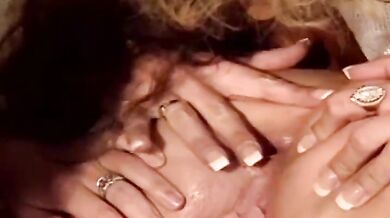 BRUCE SEVEN FILMS - Group loving dyke pussy toyed while dildoed in the ass (Never Satisfied, Tianna)