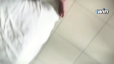 Tattooed Babe Rides Hard and Gets Facefucked in Hotel Room POV