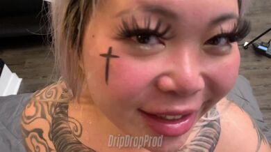 Dripdrop Does Asian Jade Lu Have Cum on Her Face??