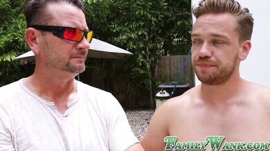 FAMILY WANK - Teen stepsister facialized and drilled deep by big dick (Riley Star)