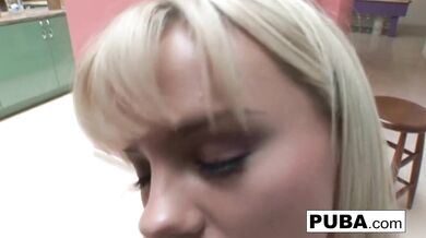 Pretty blonde Bree Olson has fun with a huge black cock