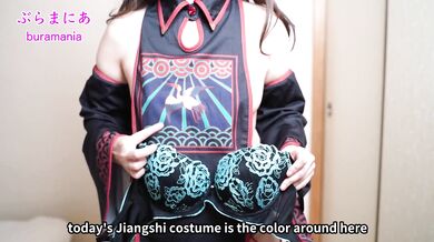 Full view from the side ???? Almost naked Jiangshi introduces no bra no panties change clothes u