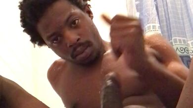 Huge 10 inch BBC jerking off in public