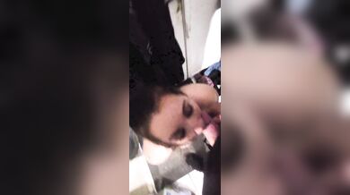 BBW babe gets face fucked and gags on big cock