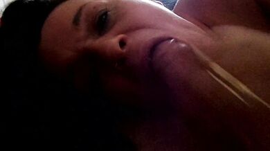 British Gilf Loves Sucking and Gagging on a Big Cock