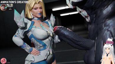 Venom's mega cock is stuck in the pussy of Marvel's sluttiest milf (Bewyx animation) - Jazziuu