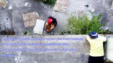 Nous avons fait l'amour dans ce bâtiment abandonné mais il n'était pas vide...